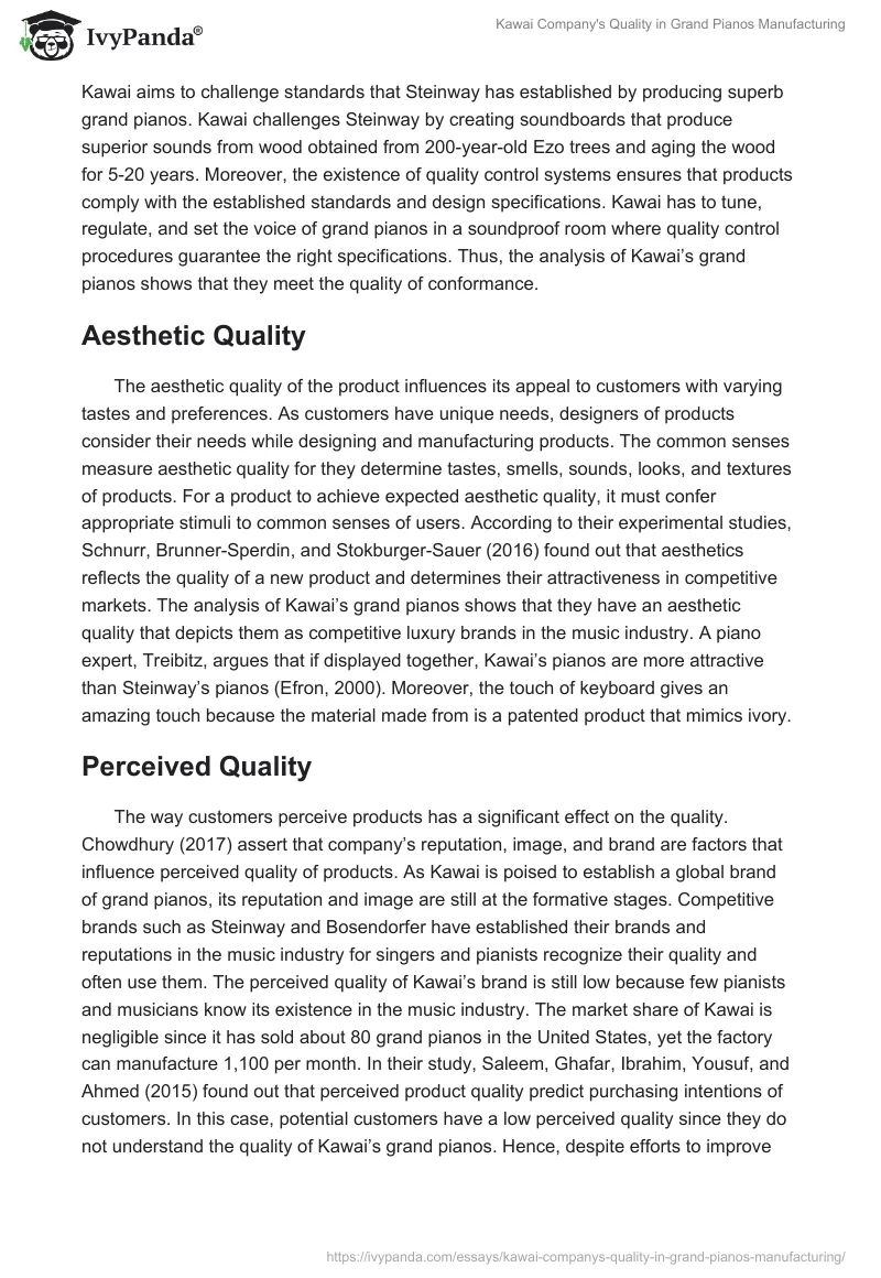 Kawai Company's Quality in Grand Pianos Manufacturing. Page 5