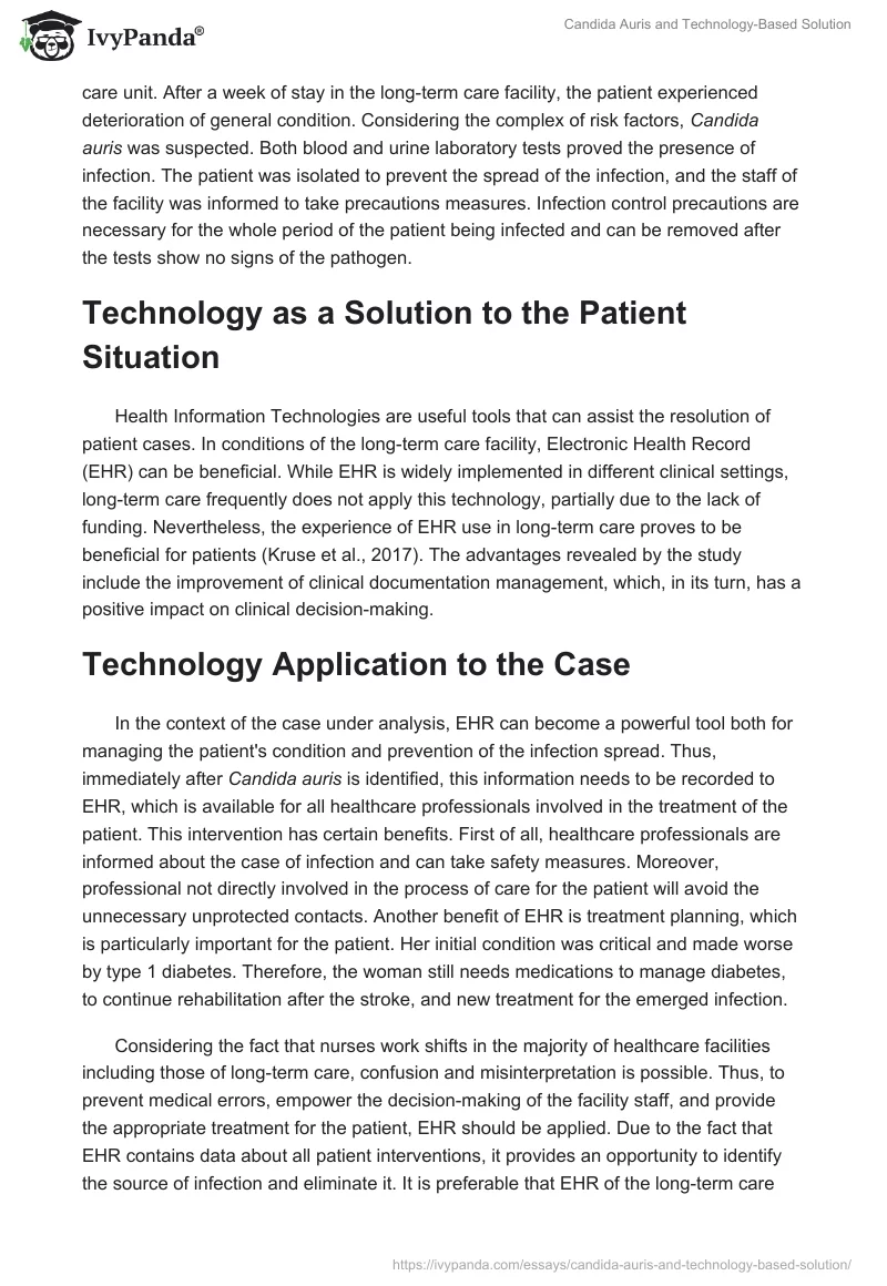 Candida Auris and Technology-Based Solution. Page 3