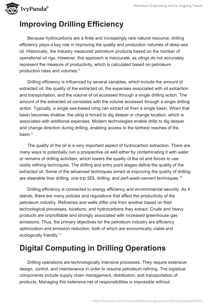 Petroleum Engineering and Its Ongoing Trends. Page 5