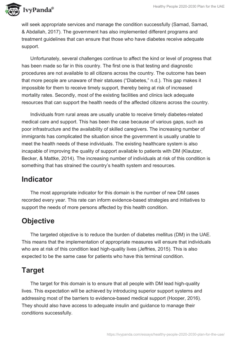 Healthy People 2020-2030 Plan for the UAE. Page 4