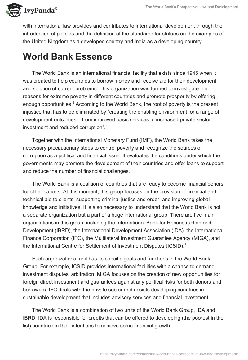 The World Bank’s Perspective: Law and Development. Page 2