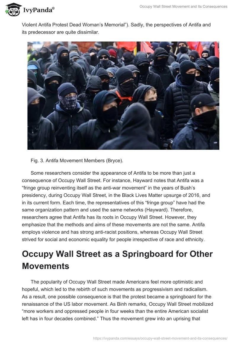 Occupy Wall Street Movement and Its Consequences. Page 4