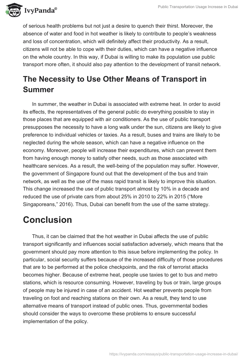 Public Transportation Usage Increase in Dubai. Page 5