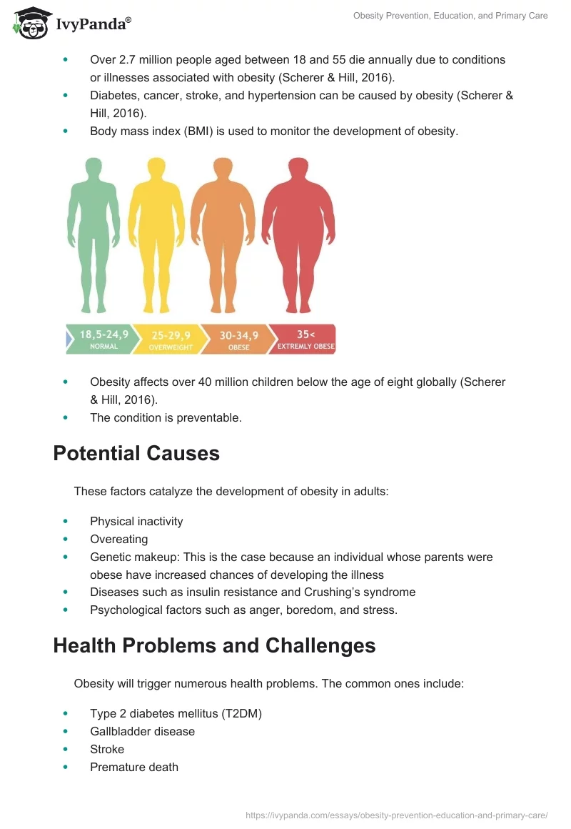 Obesity Prevention, Education, and Primary Care. Page 2