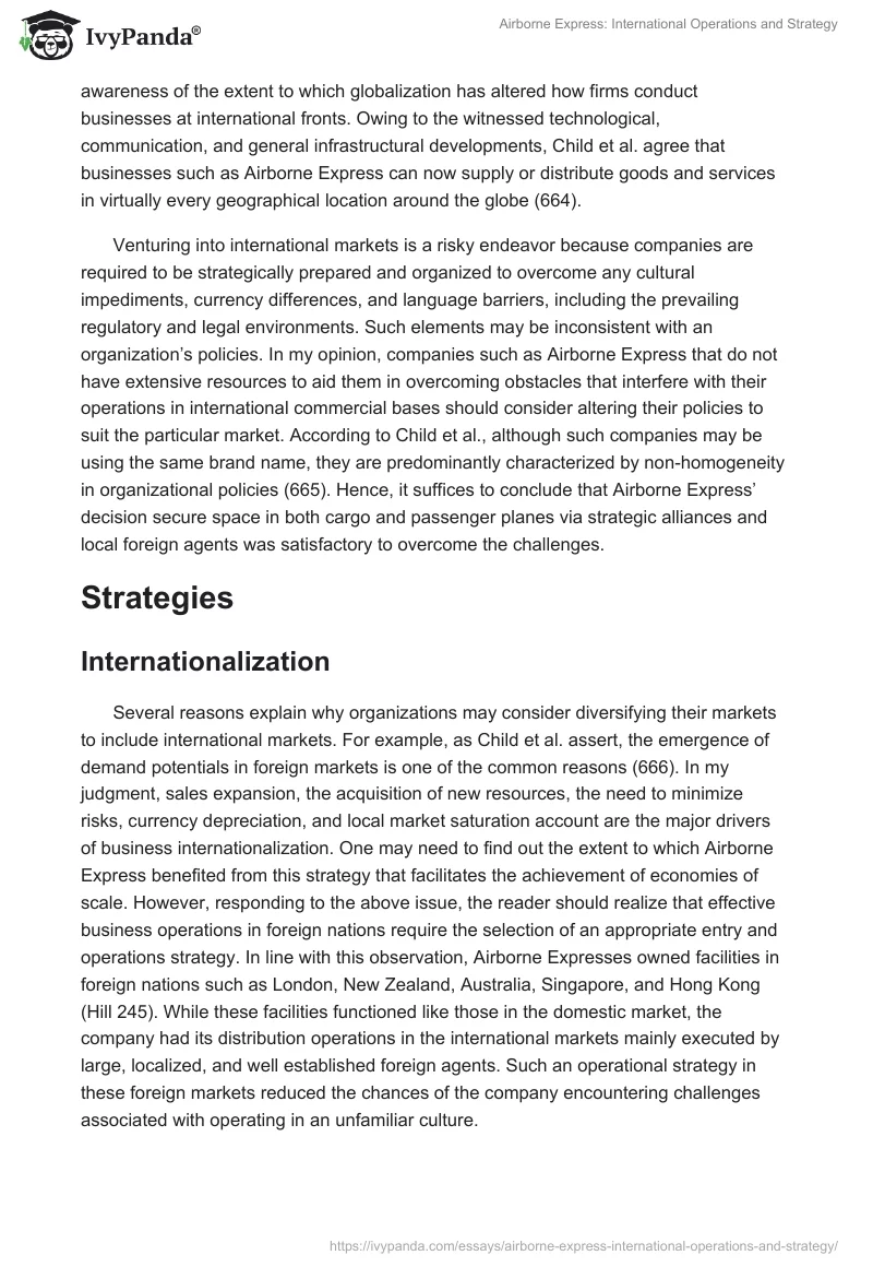 Airborne Express: International Operations and Strategy. Page 2