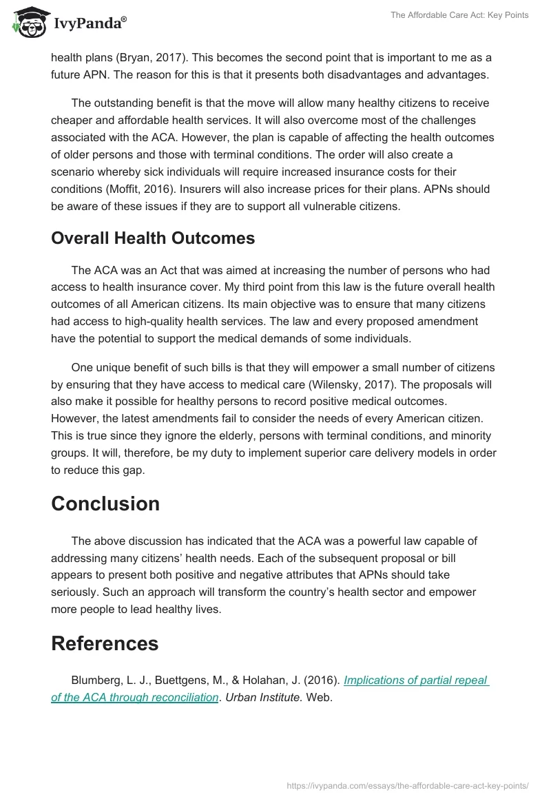 The Affordable Care Act: Key Points. Page 2