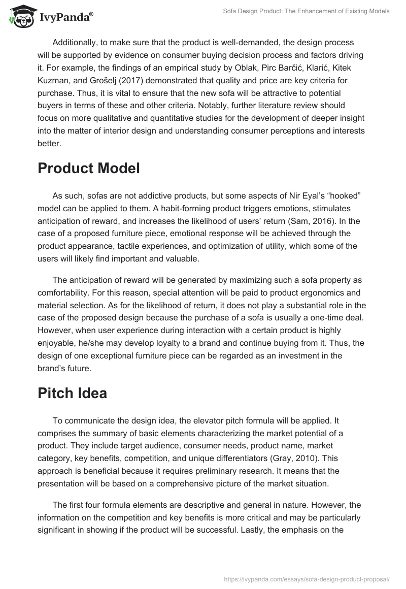 Sofa Design Product: The Enhancement of Existing Models. Page 2