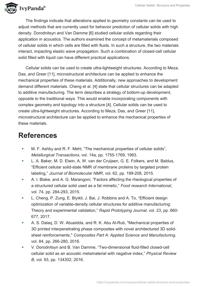 Cellular Solids: Structure and Properties. Page 3