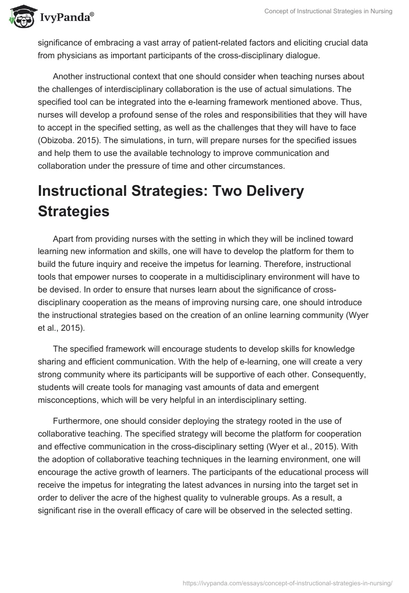 Concept of Instructional Strategies in Nursing. Page 4