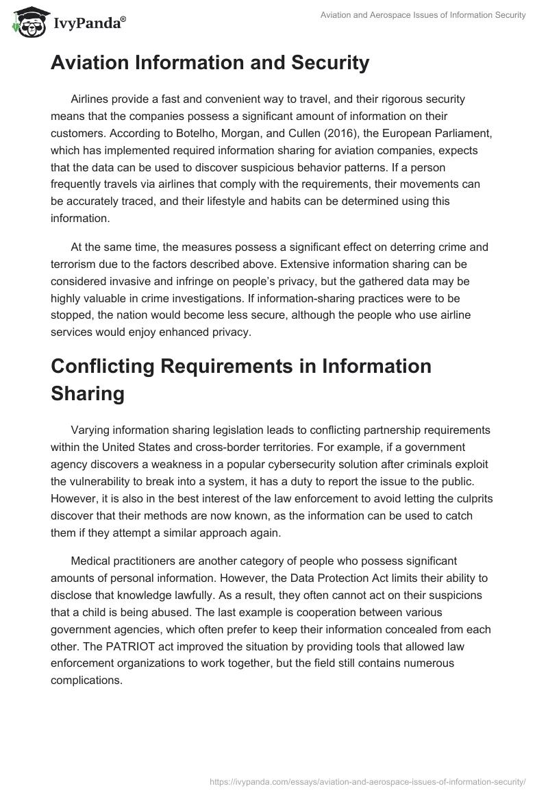 Aviation and Aerospace Issues of Information Security. Page 2