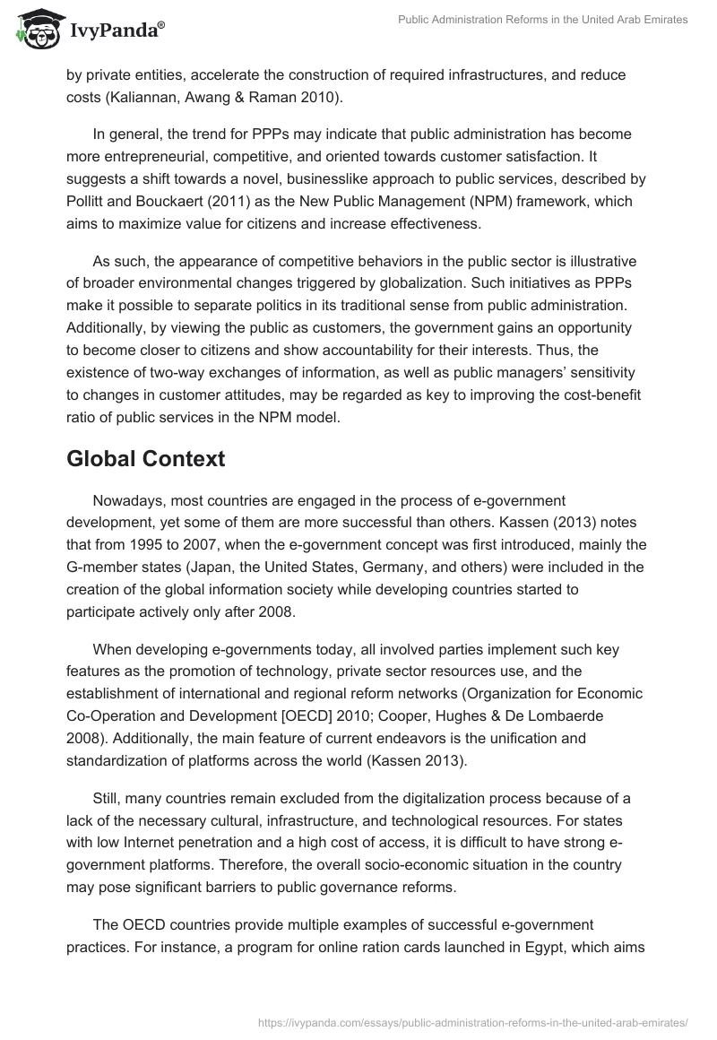 Public Administration Reforms in the United Arab Emirates. Page 3