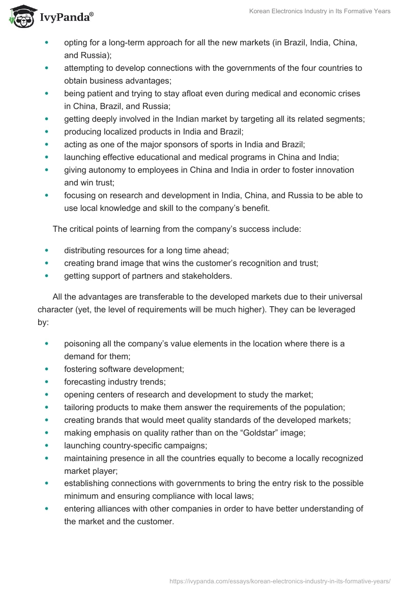 Korean Electronics Industry in Its Formative Years. Page 2