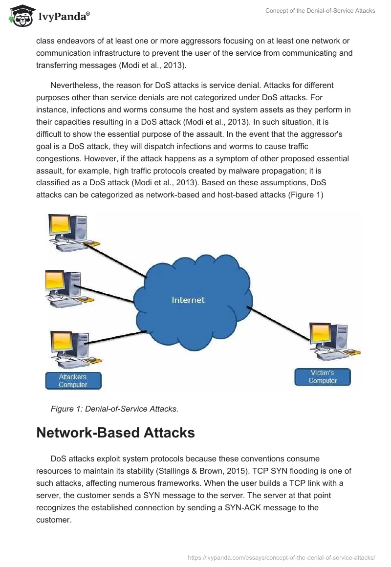 Concept of the Denial-of-Service Attacks. Page 2