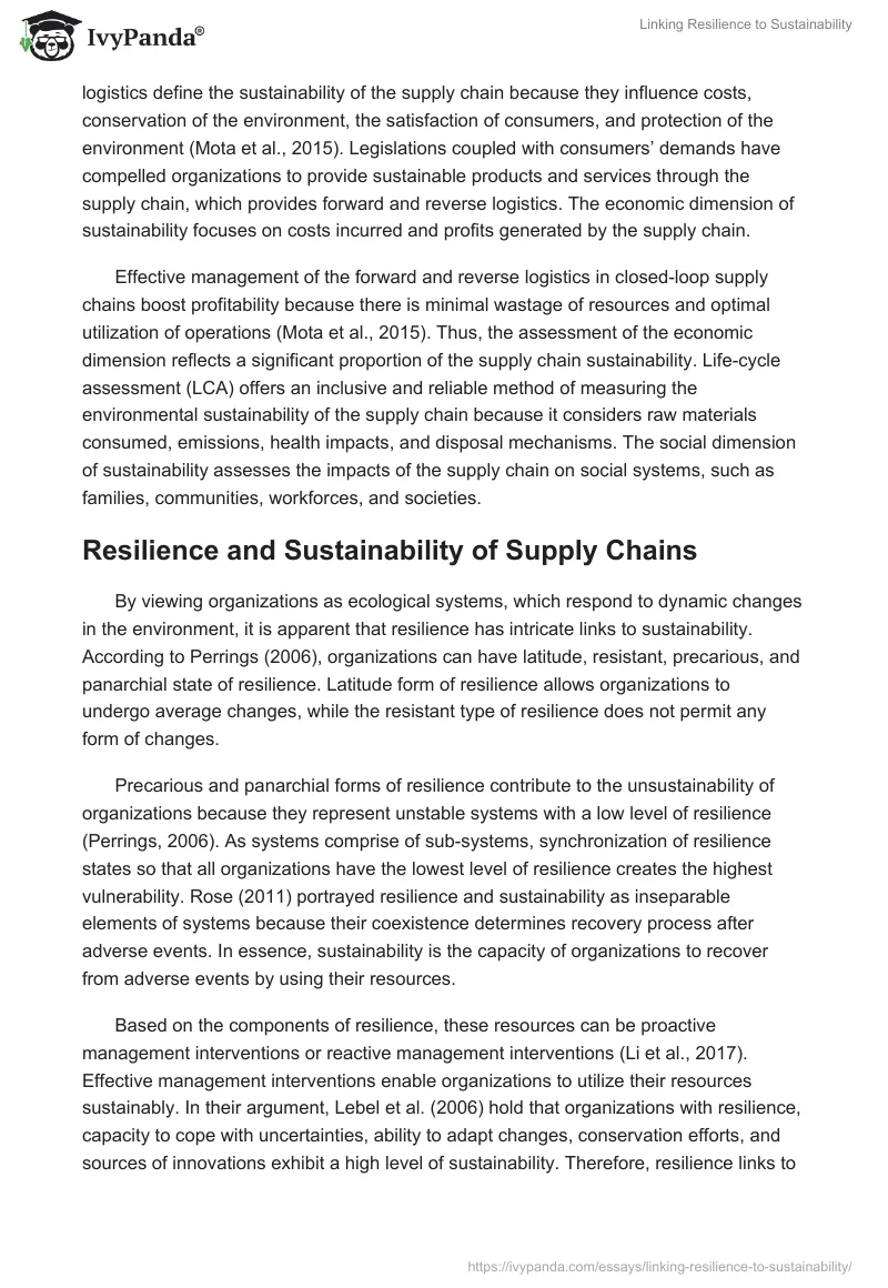 Linking Resilience to Sustainability. Page 4