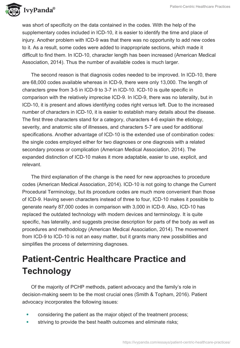Patient-Centric Healthcare Practices. Page 2