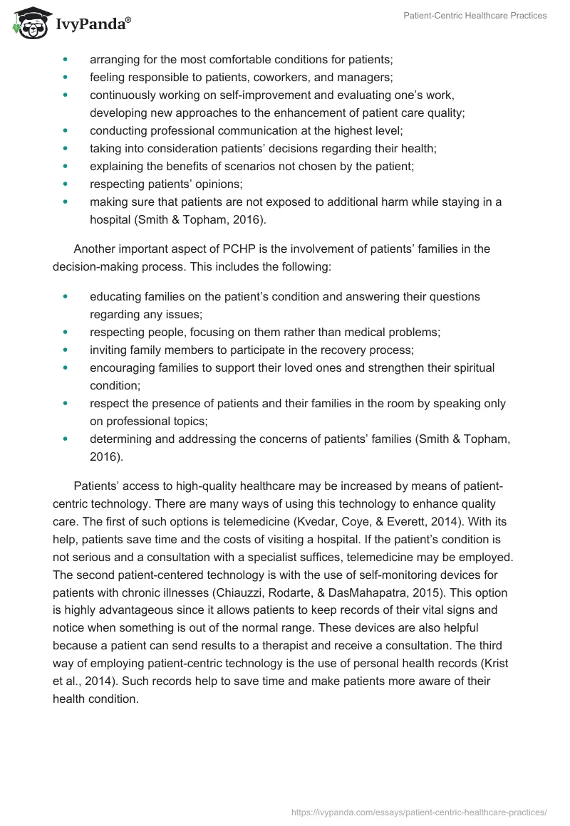 Patient-Centric Healthcare Practices. Page 3