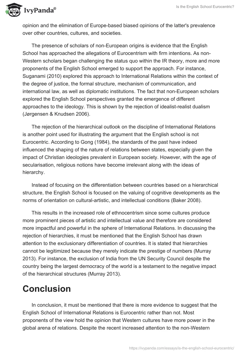 Is the English School Eurocentric?. Page 5