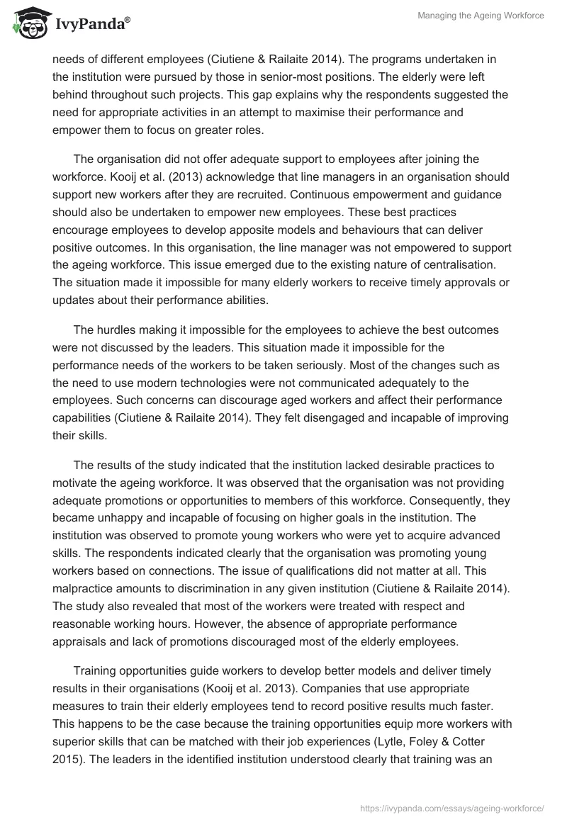 Managing the Ageing Workforce. Page 3