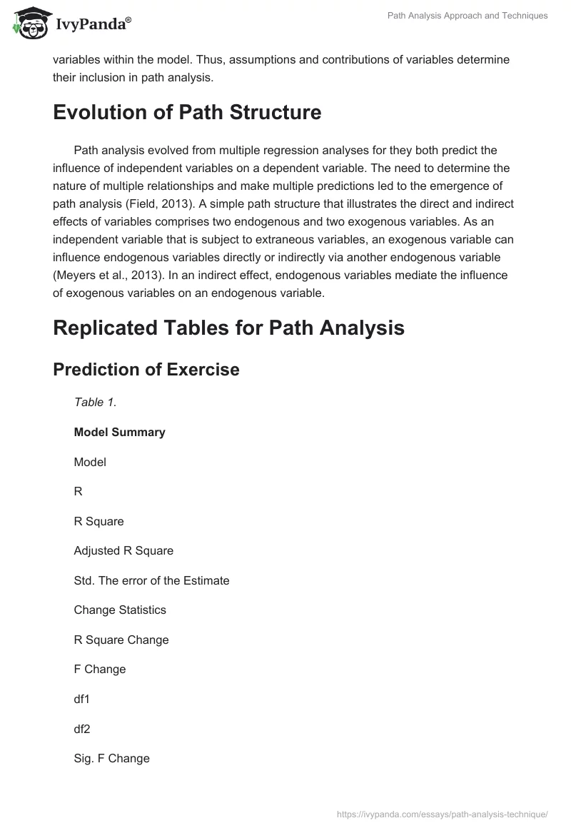 Path Analysis Approach and Techniques. Page 2