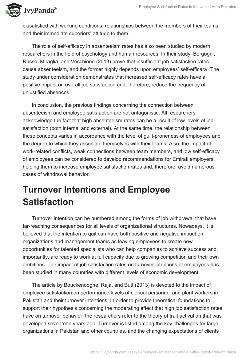 Employee Satisfaction Rates in the United Arab Emirates. Page 5