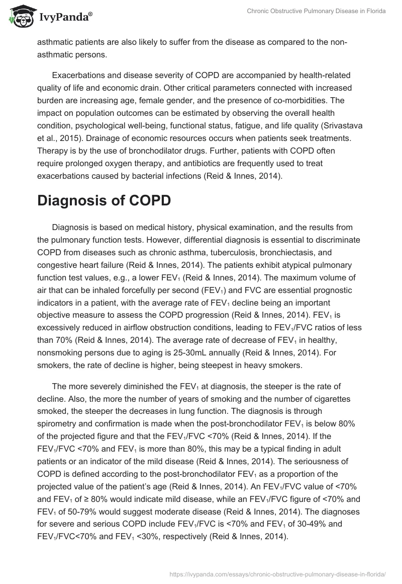 Chronic Obstructive Pulmonary Disease in Florida. Page 5