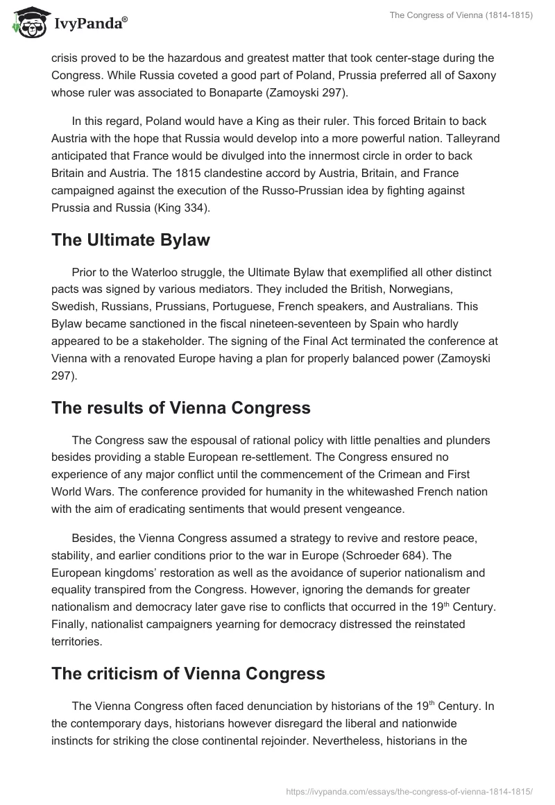 The Congress of Vienna (1814-1815). Page 4