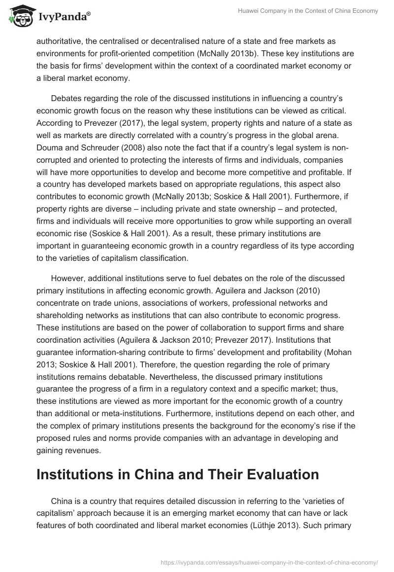 Huawei Company in the Context of China Economy. Page 2