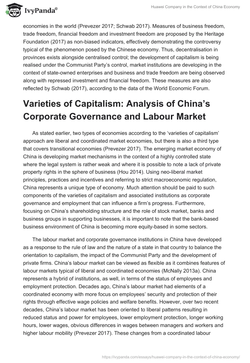 Huawei Company in the Context of China Economy. Page 4