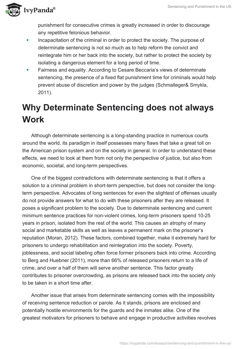 Sentencing and Punishment in the US. Page 3