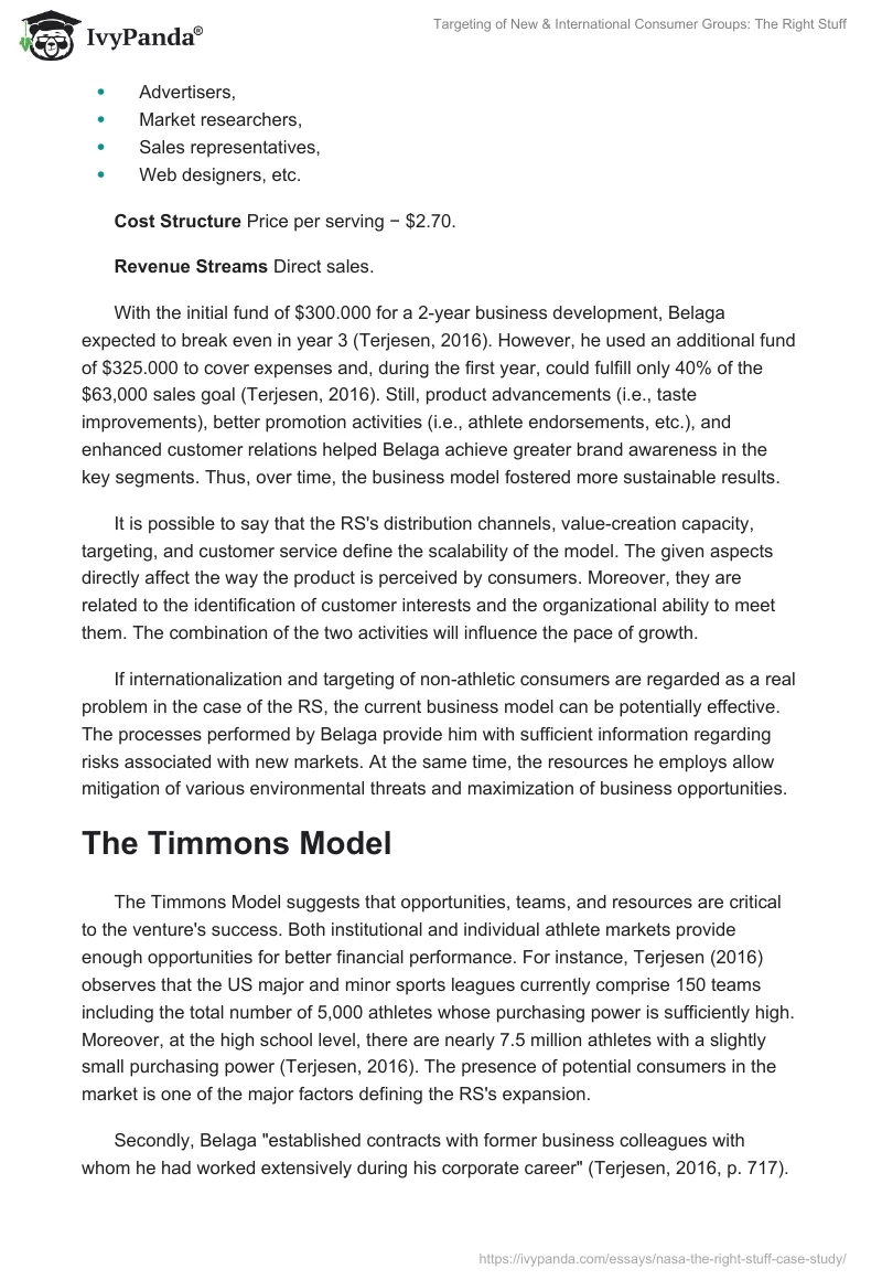 Targeting of New & International Consumer Groups: The Right Stuff. Page 3