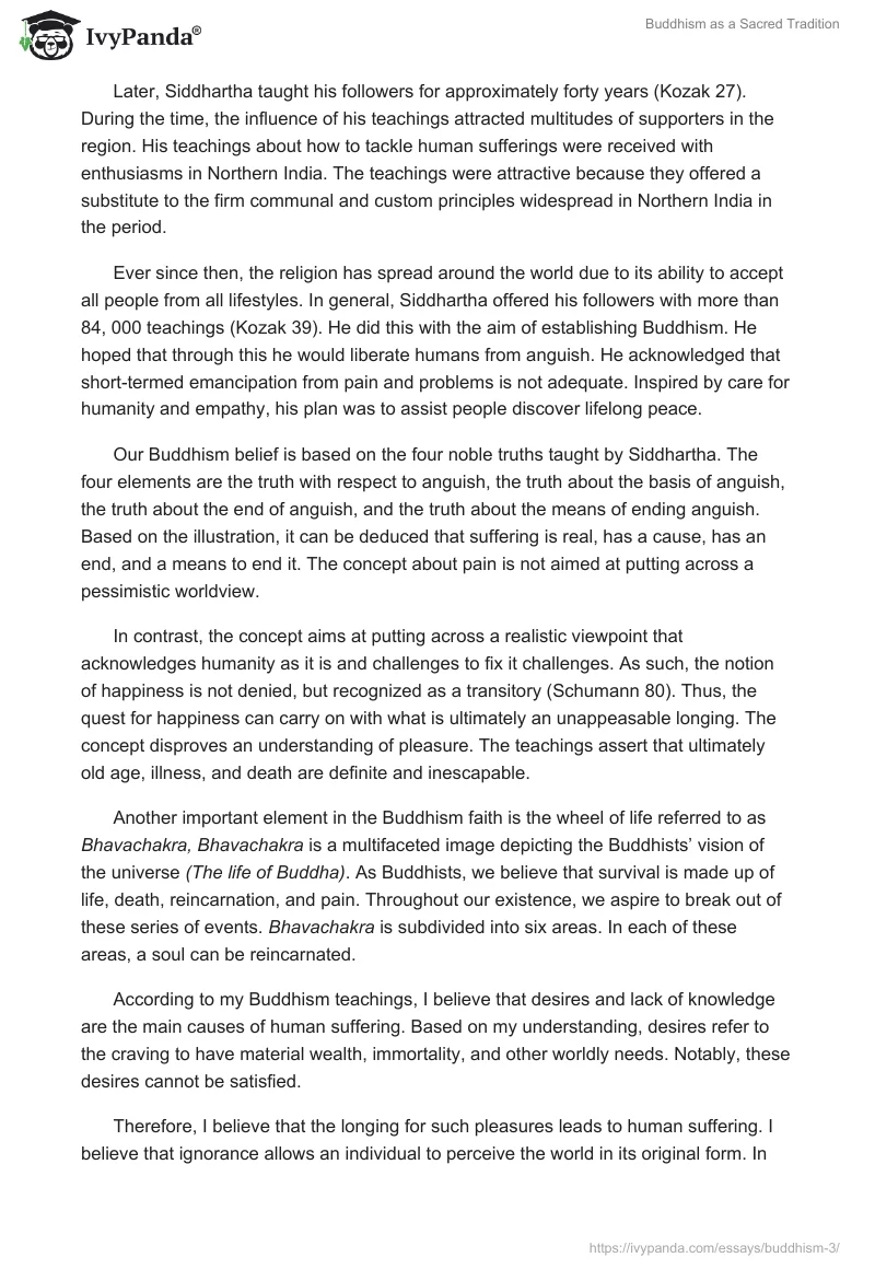 Buddhism as a Sacred Tradition. Page 2