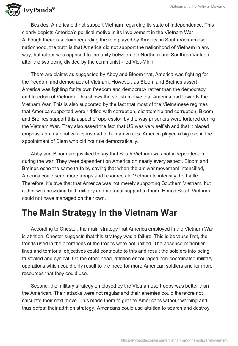 Vietnam and the Antiwar Movement. Page 2