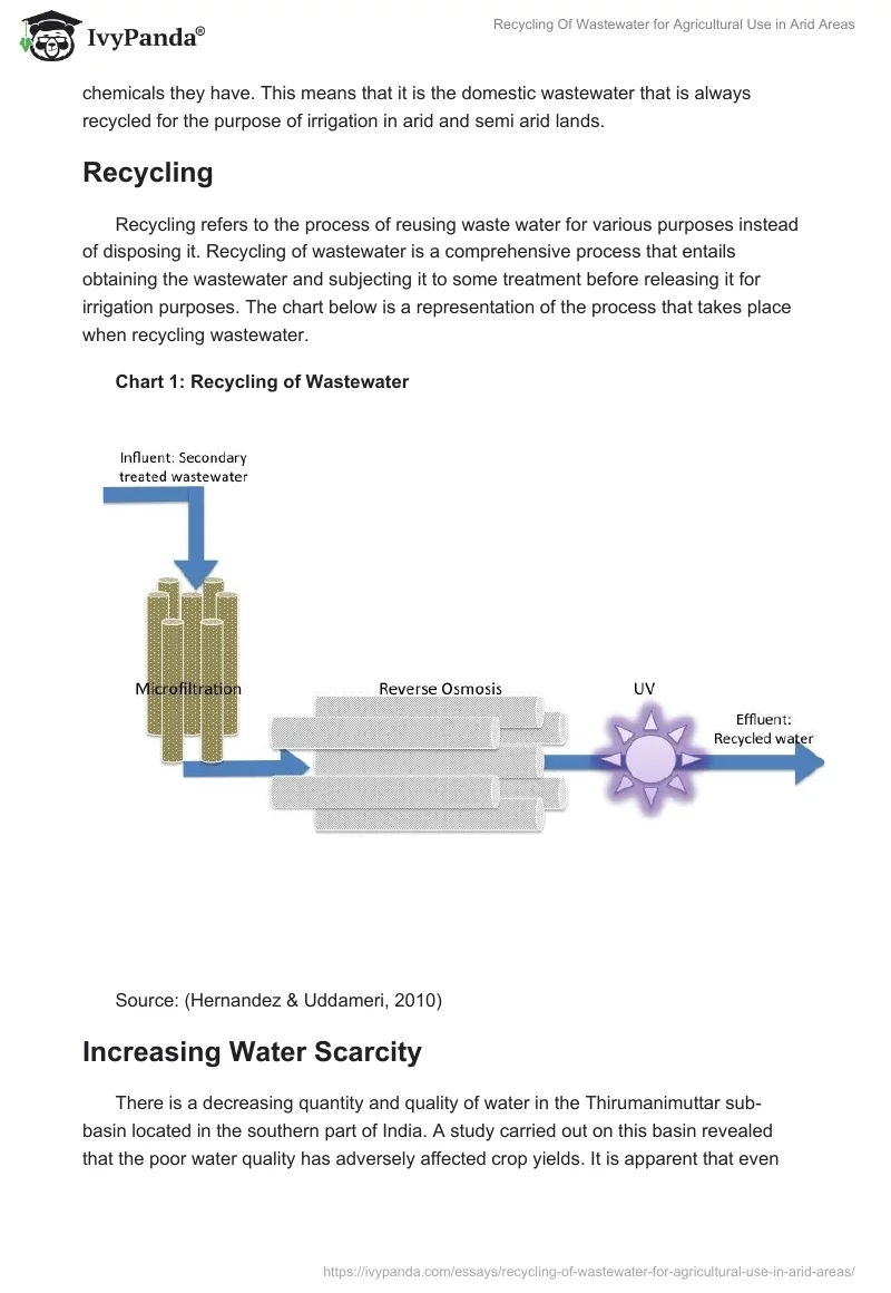 Recycling of Wastewater for Agricultural Use in Arid Areas. Page 2