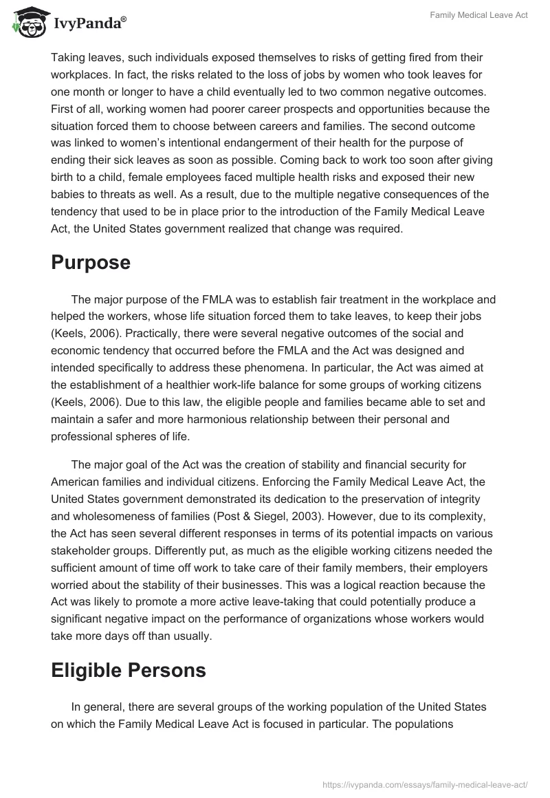 Family Medical Leave Act. Page 2