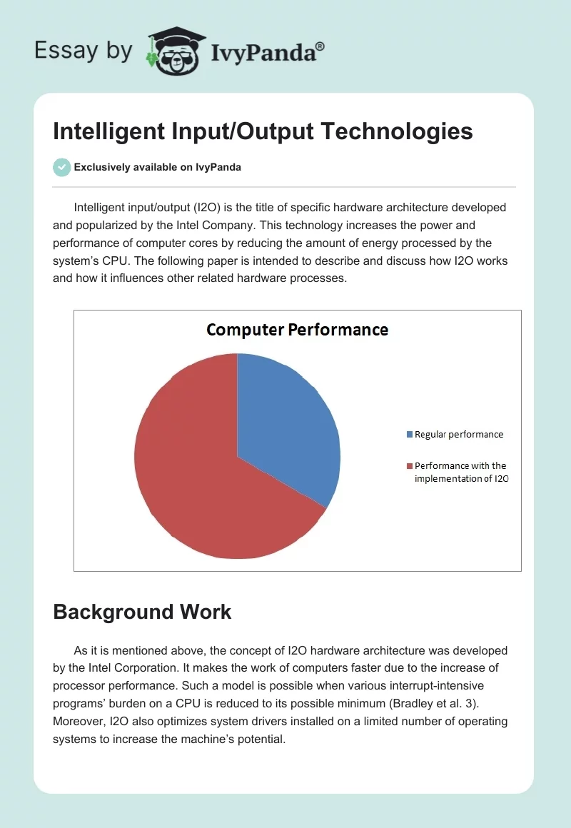 Intelligent Input/Output Technologies. Page 1