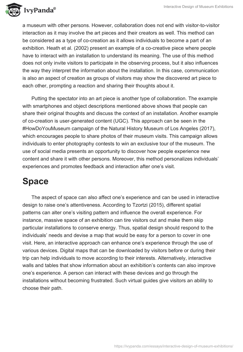 Interactive Design of Museum Exhibitions. Page 4