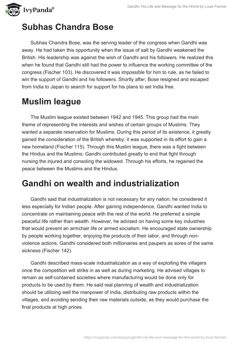 "Gandhi: His Life and Message for the World" by Louis Fischer. Page 3