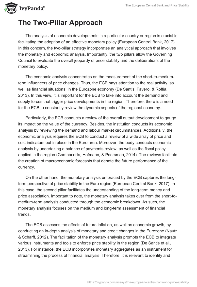 The European Central Bank and Price Stability. Page 4