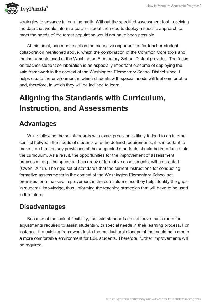 How to Measure Academic Progress?. Page 4