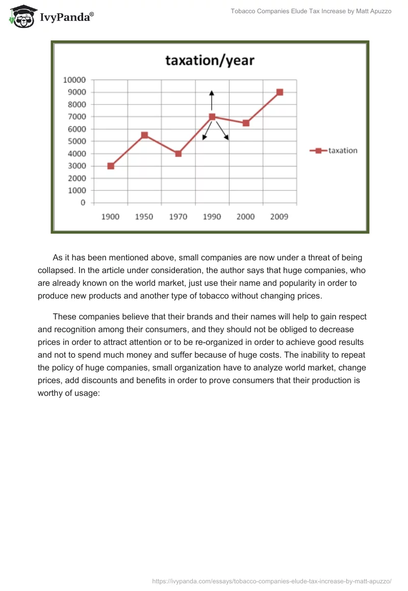 "Tobacco Companies Elude Tax Increase" by Matt Apuzzo. Page 3