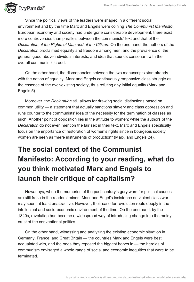 "The Communist Manifesto" by Karl Marx and Frederick Engels. Page 2