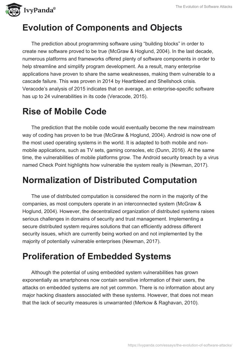 The Evolution of Software Attacks. Page 2