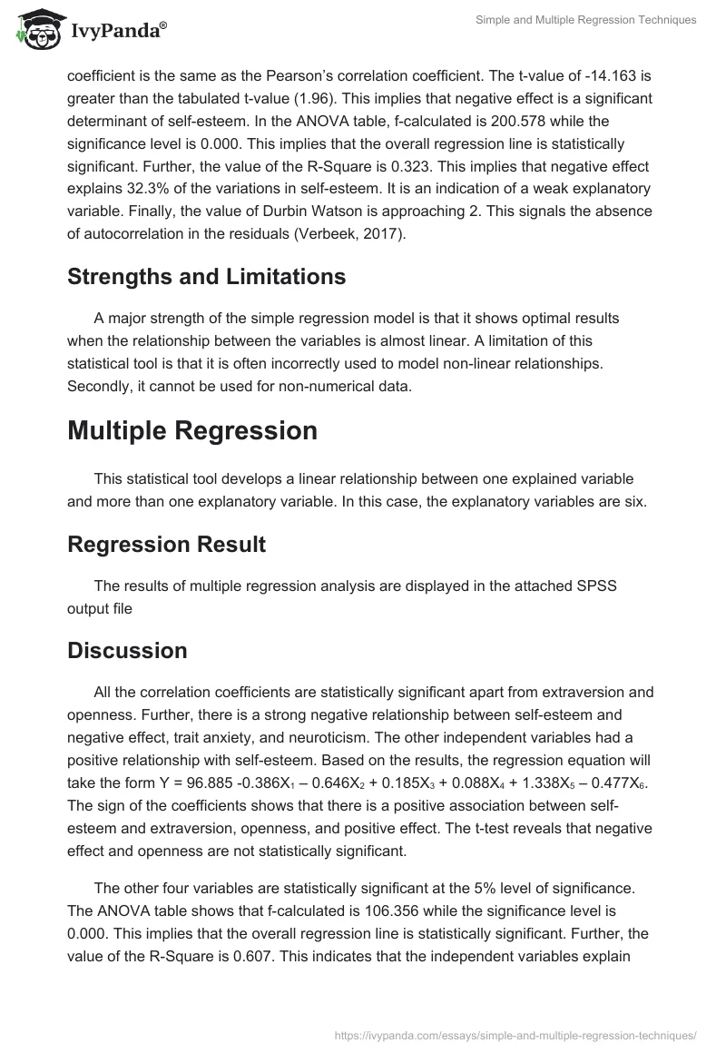 Simple and Multiple Regression Techniques. Page 3