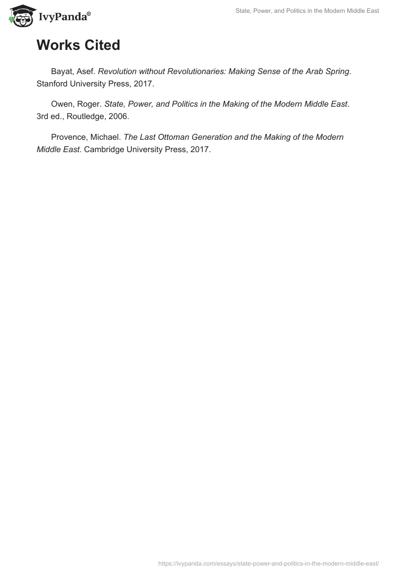State, Power, and Politics in the Modern Middle East. Page 4