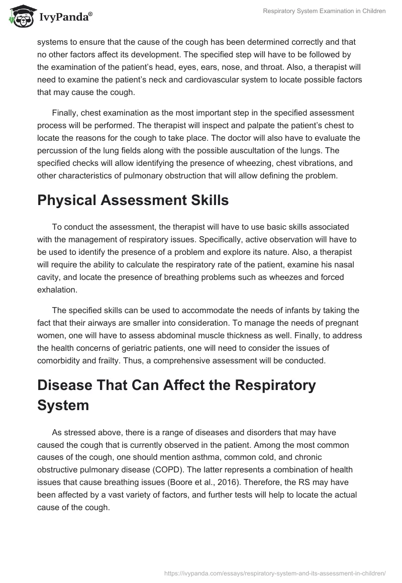 Respiratory System Examination in Children. Page 3