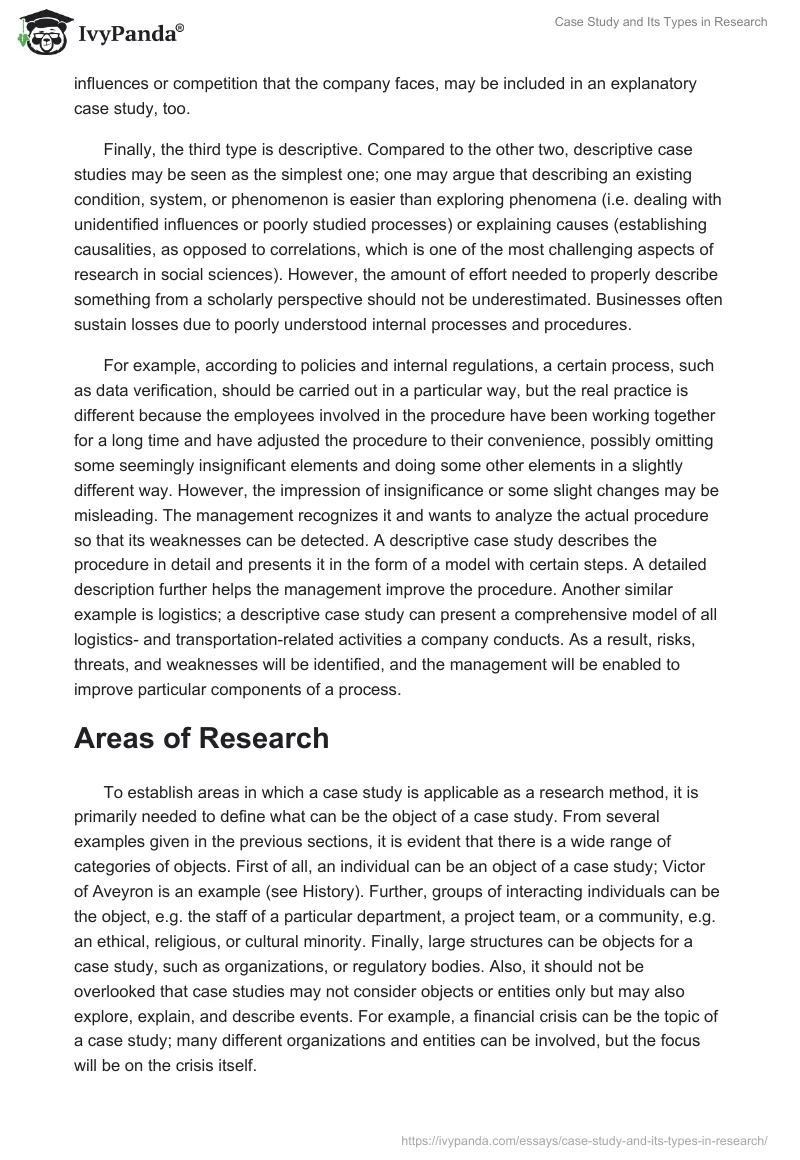 Case Study and Its Types in Research. Page 5