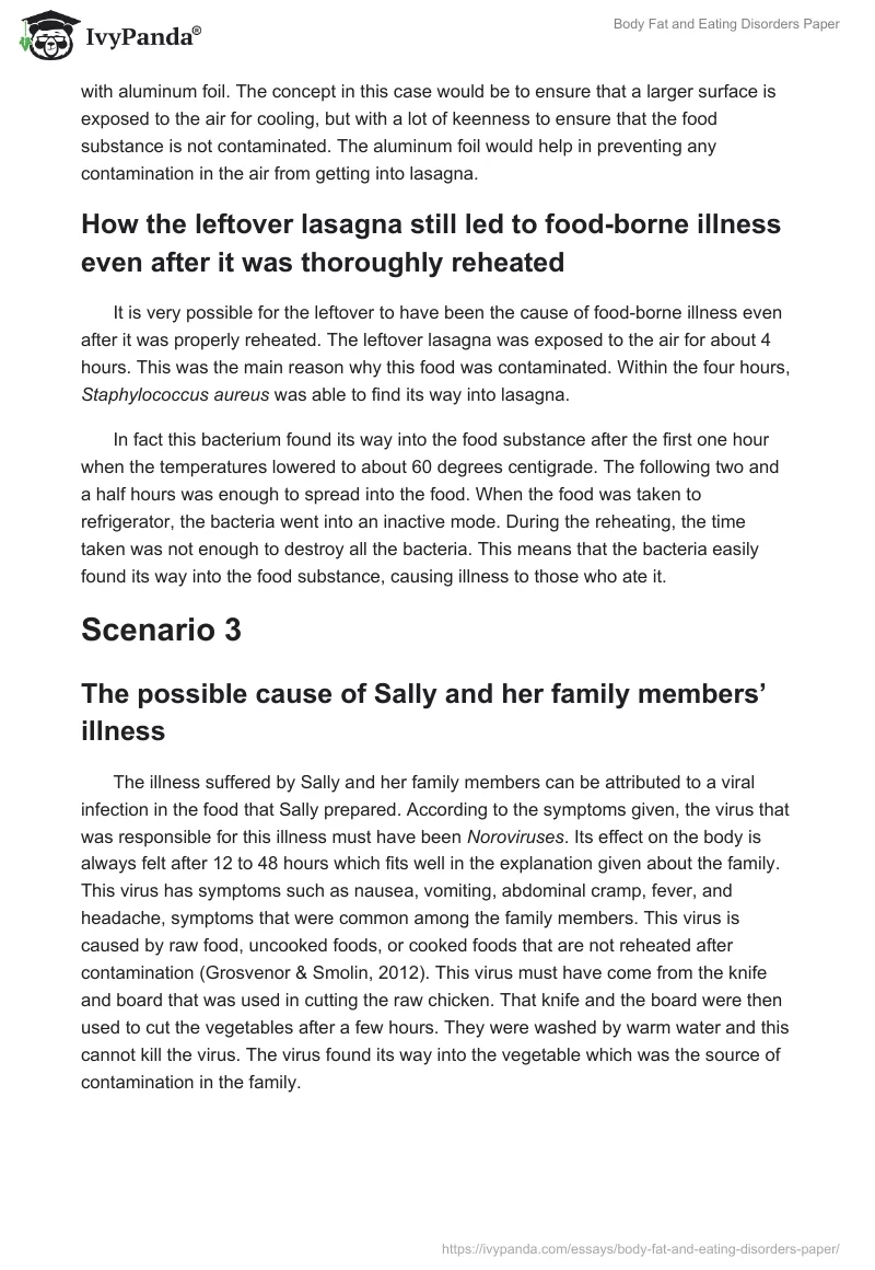 Body Fat and Eating Disorders Paper. Page 4