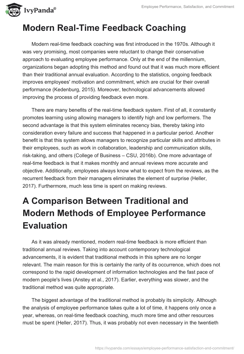 Employee Performance, Satisfaction, and Commitment. Page 2