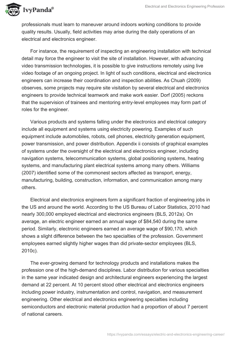 Electrical and Electronics Engineering Profession. Page 4