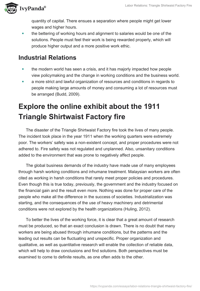 Labor Relations: Triangle Shirtwaist Factory Fire. Page 2
